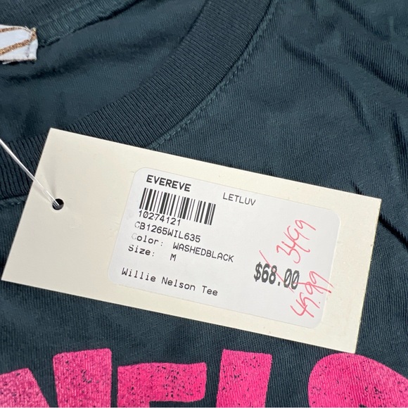 Willie Nelson & Friends Concert T-shirt Band Tee NWT Size Medium LETLUV Evereve - Picture 12 of 12